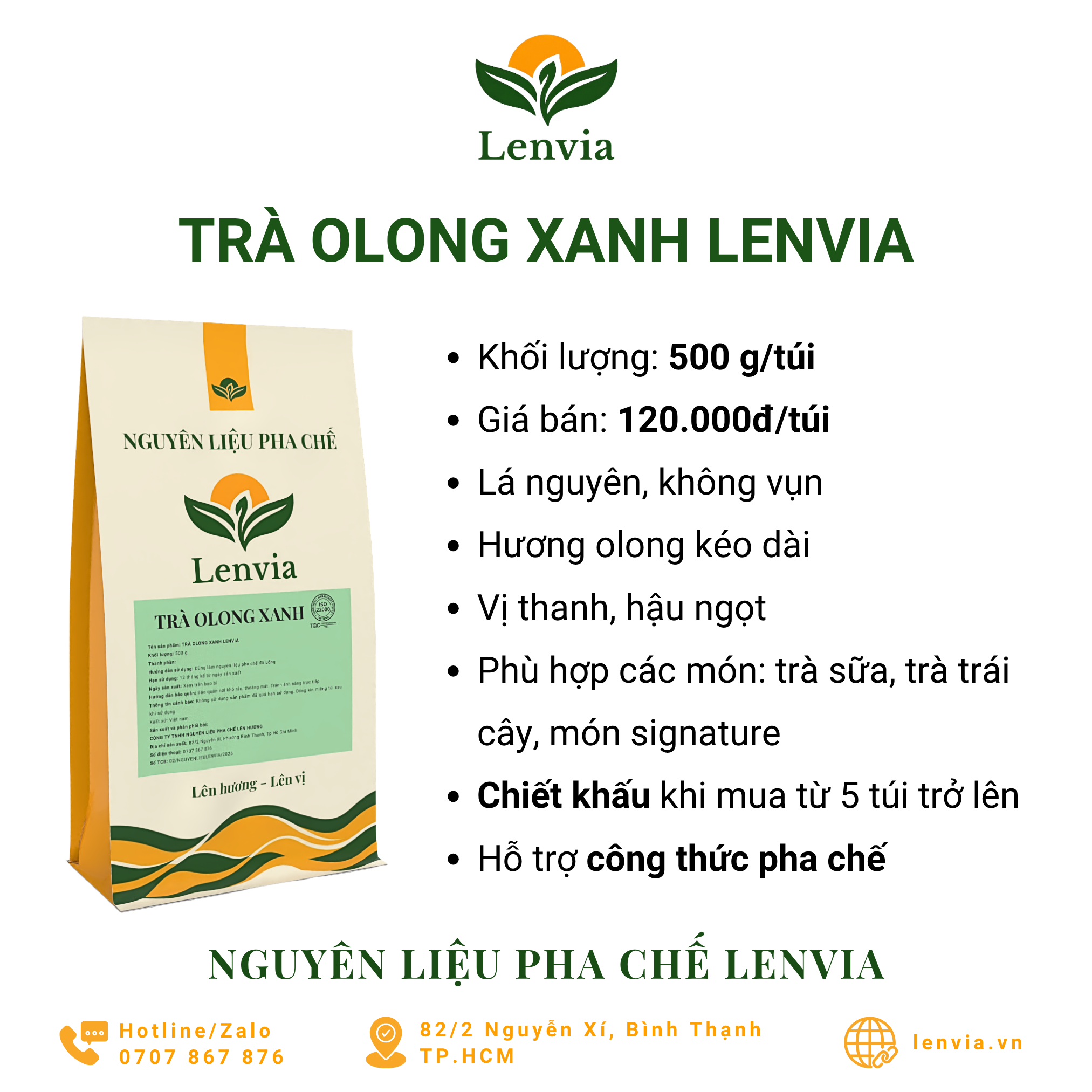 Trà Olong xanh Lenvia - Ảnh 2