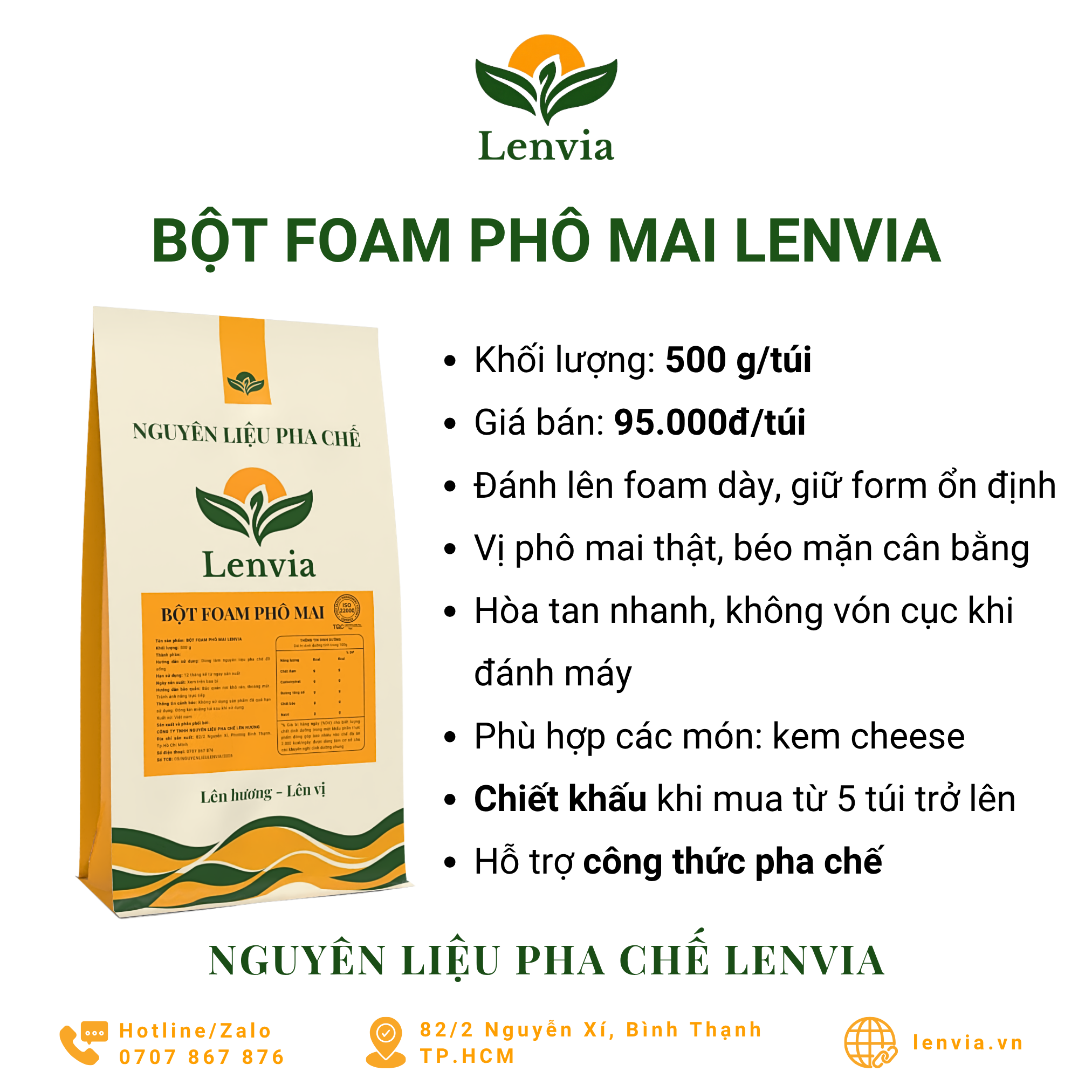 Bột phô mai Lenvia - Ảnh 2